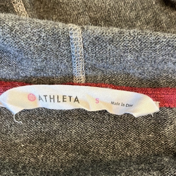 Athleta Charcoal Gray Ribbed Half-Zip Sweater Dress Small - Picture 5 of 7